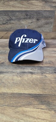 VTG Mark Martin #6 Pfizer NASCAR Roush Racing Exclusive Blue Strapback Hat New