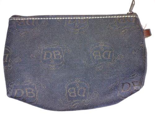 DOONEY & BOURKE DB Dark Blue East West Signature Coin Card purse Small - Picture 1 of 8