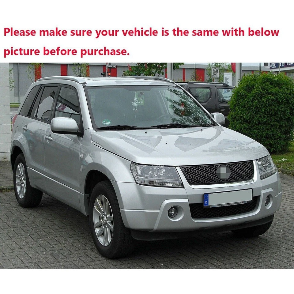 Fits 2005-2008 SUZUKI Grand Vitara JT Front Bumper Grille Moulding Trim Chrome Foto 3 de 4