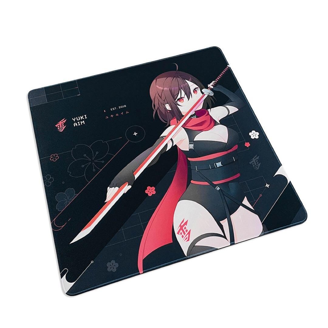 YUKI AIM 2023 DROP 1 KATANA LARGE mousepad LIMITED Black FPS Size 