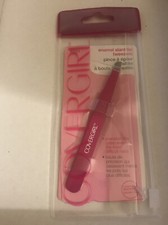 COVERGIRL ENAMEL SLANT TIP TWEEZERS RARE ORIGINAL PRECISION TIPS IN POUCH NEW