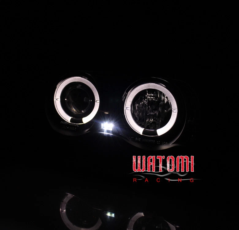99 00 01 FARO PROYECTOR BMW E46 SERIE 3 4 PUERTAS HALO LED NEGRO/ÁMBAR 323I 328I Foto 4 de 4