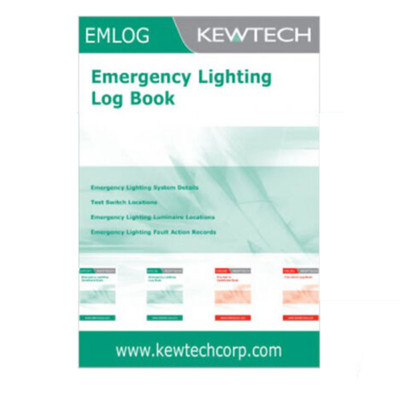 Kewtech EMLOG Notbeleuchtung Fahrtenbuch und Prüfregister