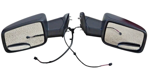 Dodge Ram 1500 2013-2018 Door Mirror Passenger Driver Side Power Black Textured