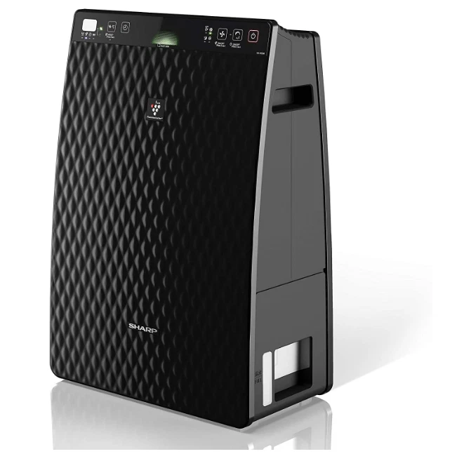 SHARP AIR PURIFIER UA-HG30E-B BLACK - Hepa Filter PlasmaCluster 180 M3/H UMIDIFI - Immagine 2 di 4