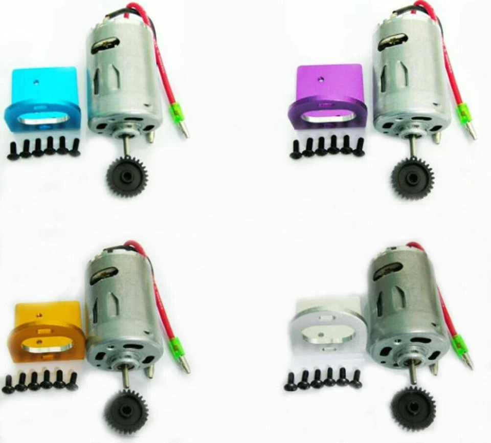 Motor 540 con ventilador + montaje + engranaje para RC 1/18 Wltoys A959 A969 A979 K929 actualización de coche Foto 4 de 4