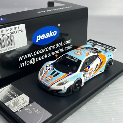 1/43 Peako Mclaren MP4-12C GT3 Macau GP 2012 Gulf #23 | eBay