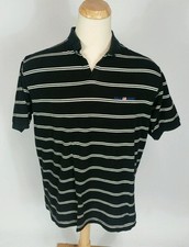 Vintage 90s Ralph Lauren Polo Sport USA Flag Shirt Stripe Black White XL Bear