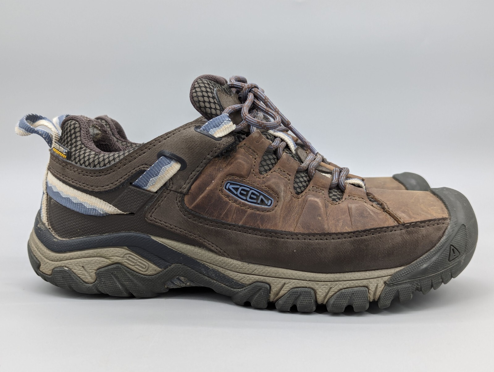 Scarpe da trekking Keen Targhee III WP marroni impermeabili in pelle 1024053 taglia 8 5