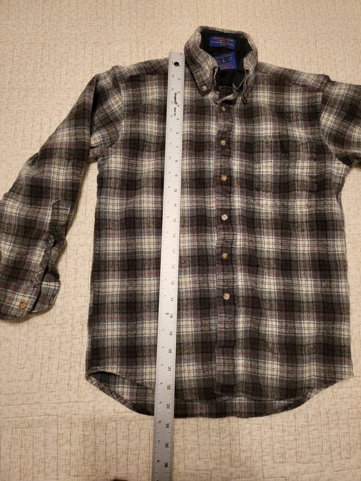 Pendleton 100% Virgin Wool Flannel Button Down Sh… - image 8