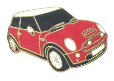 Neu Mini Form Rot Auto Qualität Emaille Anstecknadel Abzeichen