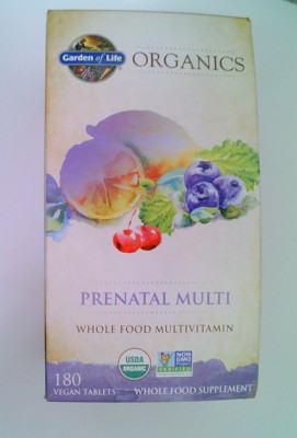 Garden of Life Mykind Organics Prenatal Multi Multivitamin 180ct 07/27 7715