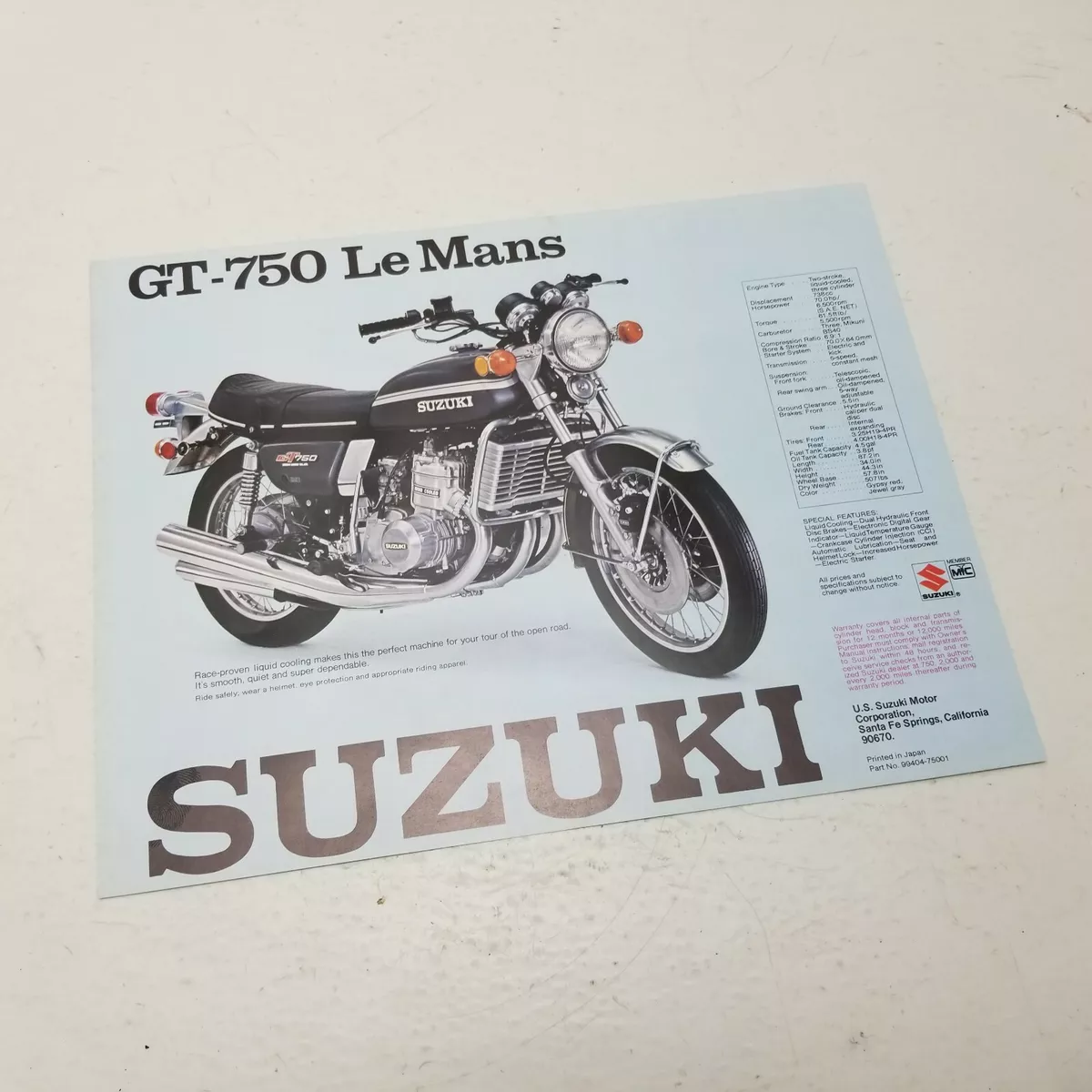 1975 Suzuki GT 750