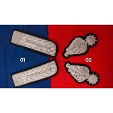 Alamari Mostrine Stoffa Ricamate Alta Uniforme Militari Esercito Italiano 