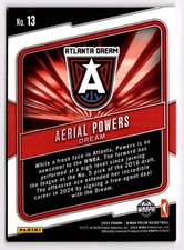 2024 Panini Prizm WNBA Fearless - Aerial Powers #13 Atlanta Dream