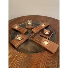 Paquete de 2 accesorios de barril de vino (muebles de barril de vino-barril de whisky-regalos de barril)