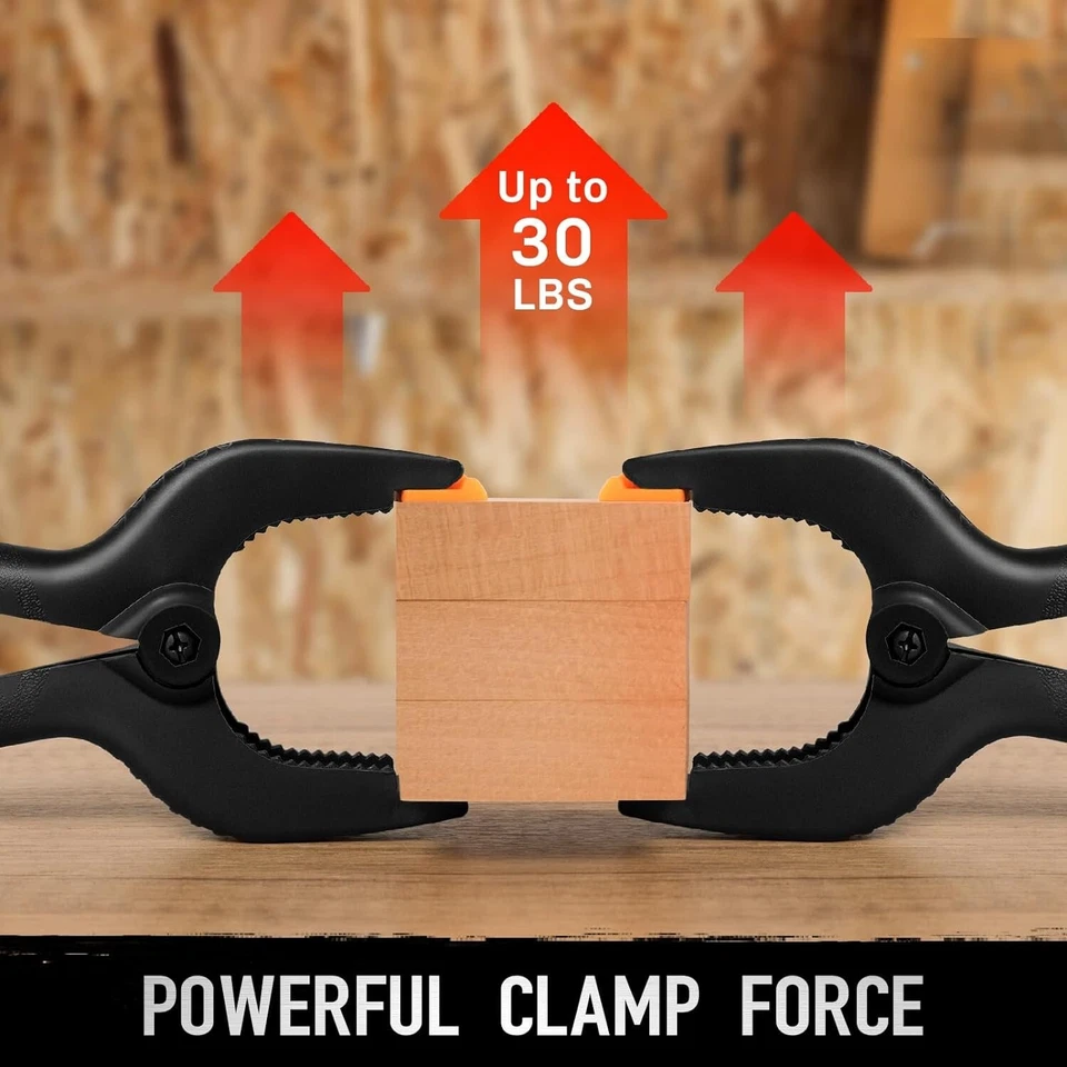 10-pcs Heavy-Duty 4-Inch Spring Clamp for Woodworking, Photography, DIY Projects - Image 4 of 4