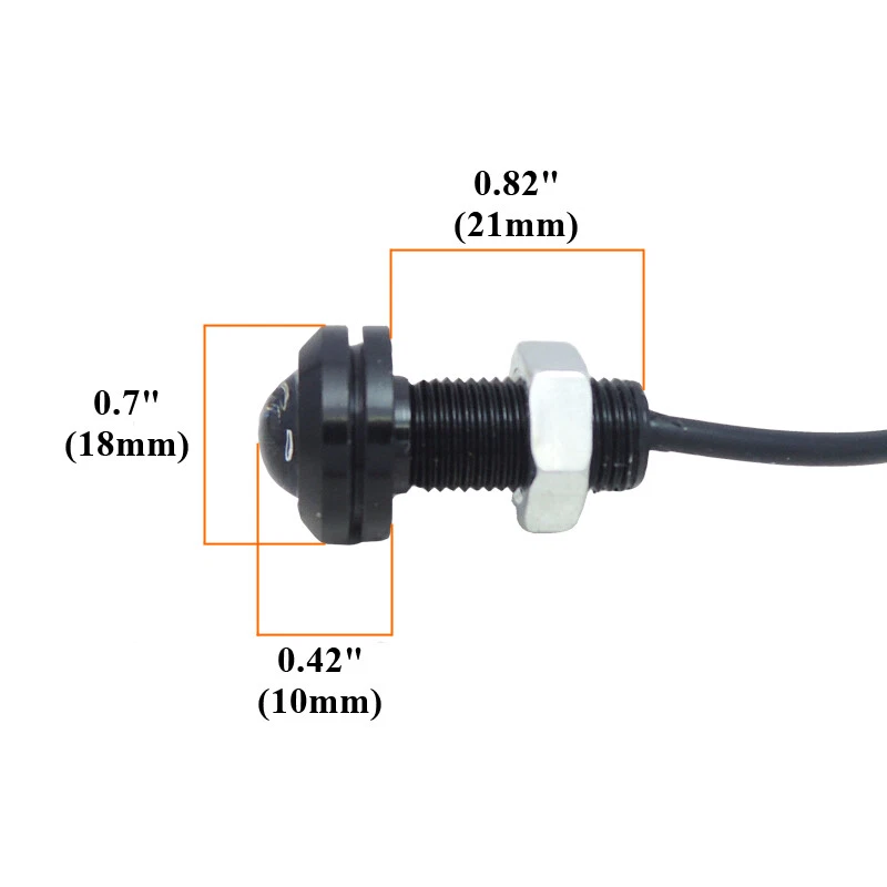 4PCS Ice Blue LED Car Motorcycle Sidemarker DRL Parking Underbody Grille Lights - Image 2 of 4