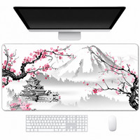Japanese Cherry Blossom Mouse Pad XL XXL Gaming Desk Keyboard Mat Non Slip