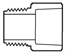 1pc Spears Manufacturing '836-030 3 PVC Schedule 80 Socket X Male Adapter