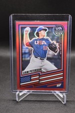 Liam Peterson /399 2026 Panini Stars & Stripes Red Prizm Florida Gators #38