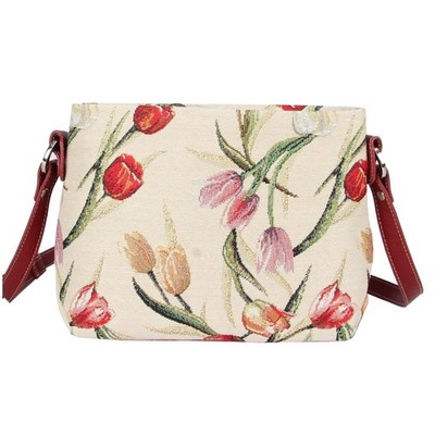 Tulip White Crossbody Bag