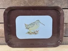 Vintage Estate Fresh Woodcock Ingram-Richardson Porcelain Tray Beaver Falls, PA
