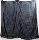 Henri Bendel Black/Gray Scarf Silk Wool Wrap Geometric Print Shawl 58" Square — photo 1
