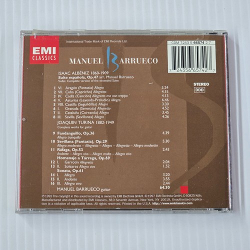 Manuel Barrueco: Albeniz & Turina (CD, 1997) - Bild 3 von 6