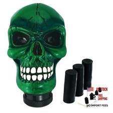Skull Shift Knob Car Gear Shifer Knobs Unique Stick Shifting Handle Green