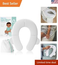 Fold-and-Go Portable Potty Seat for Toilet, Foldable Travel Potty Seat for To...