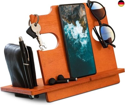 LAC EVERYTHING EVERYWHERE Docking Station Holz - Nachttisch Organizer Männer