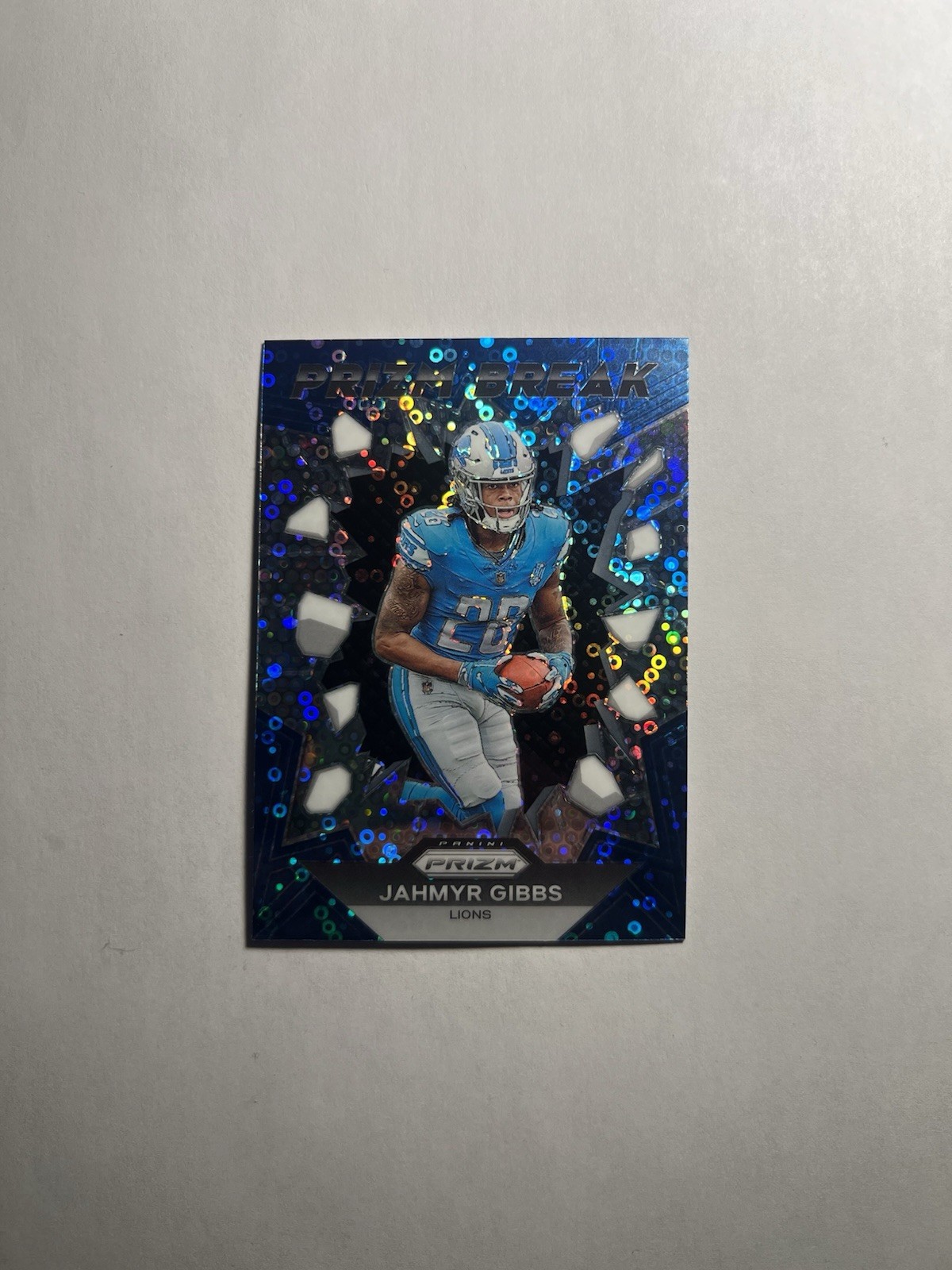 2023 Panini Prizm - No Huddle Prizm Break Jahmyr Gibbs #PB-5 (RC)