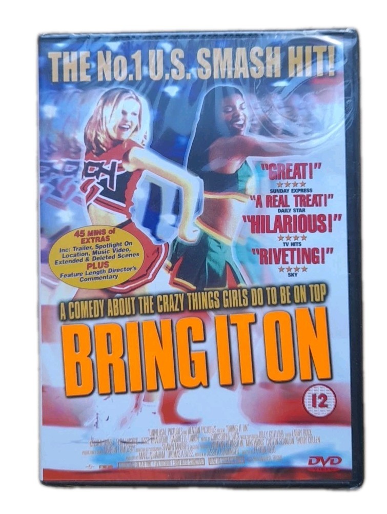 Bring It On DVD Kirsten Dunst, Eliza Dushku 2000 Cheerleader Comedy Movie - New