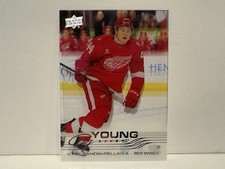 AXEL SANDIN-PELLIKKA 2025-26 UPPER DECK S2 #484 ROOKIE YOUNG GUNS CLEAR CUT RC!