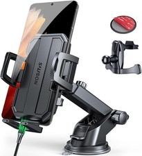 Upgraded 3 in 1 Car Phone Holder Mount Powerful Suction Phone Mount for Car