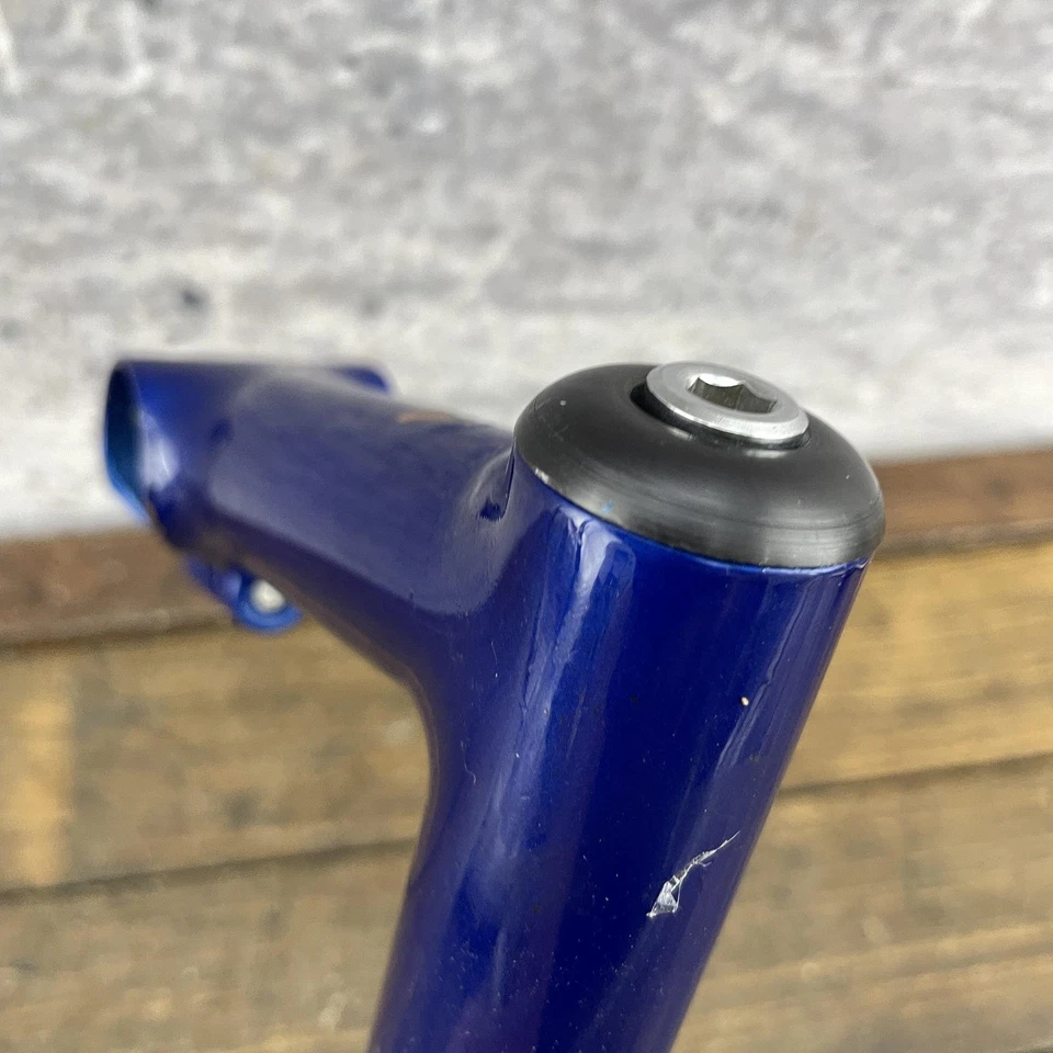 Custom Filet Brazed Quill Stem 1 1/4 in Threaded 26.0mm Clamp Blue Tandem MTB - Image 2 of 4