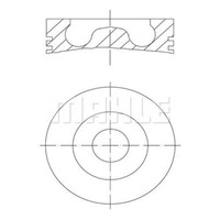 Mahle Kolben FüR Fiat Peugeot Ducato Kasten 250 100 Multijet 2.2 D CF1 CF1