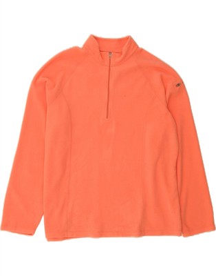 L.L.BEAN Damen Fleecepullover mit Reißverschluss am Ausschnitt UK 18 XL rosa Polyester AX09