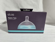 NIB Elvie Bottle Nipples 6 Pack Slow Flow 0 Months Sealed Replacement Teats
