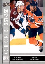 2021-22 Upper Deck #449 Nathan MacKinnon / Leon Draisaitl CL