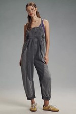 NWT Anthropologie Daily Practice Pacific Crest Linen Blend Jumpsuit Sz. Large