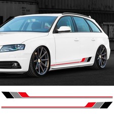 2x Seitenstreifen Aufkleber Für Audi A4 B8 B9 – Tür Vinyl Sticker Sport Design –