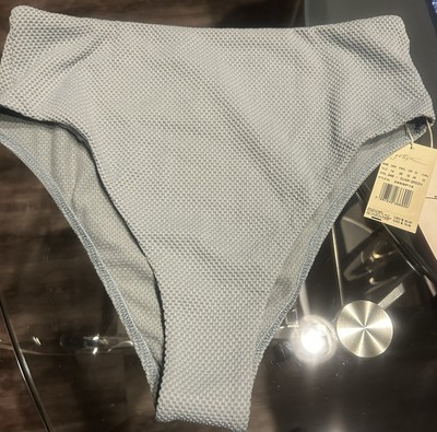NWT  High End Gottex Luma High Waist Swim Bottoms Sz 14 Dusk Green $60 MSRP