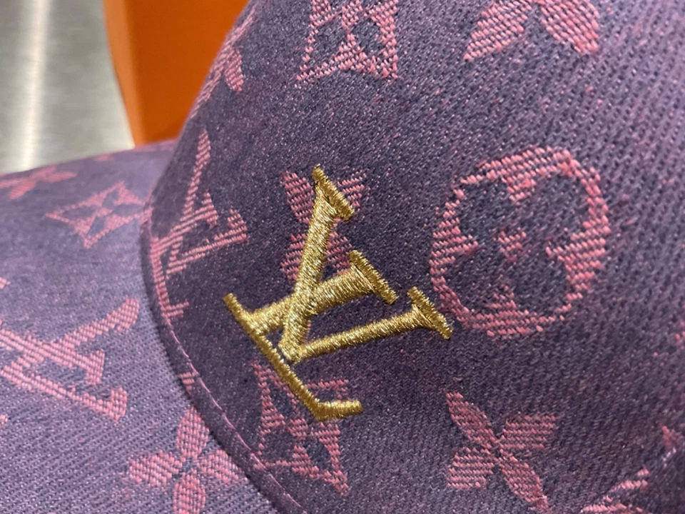 New Lavender X Gold Canvas monogram US SELLER TOP QUALITY gucci baseball hat - Image 3 of 4