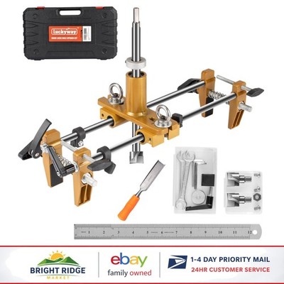 Door Lock Installation Kit with Mortising Machine and 3 Drill Bits for Wood