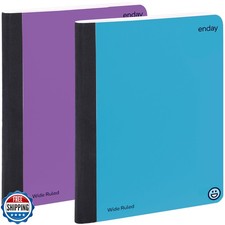Enday Composition Notebooks Wide Ruled Paper, Hard Cover Composition Notebook
