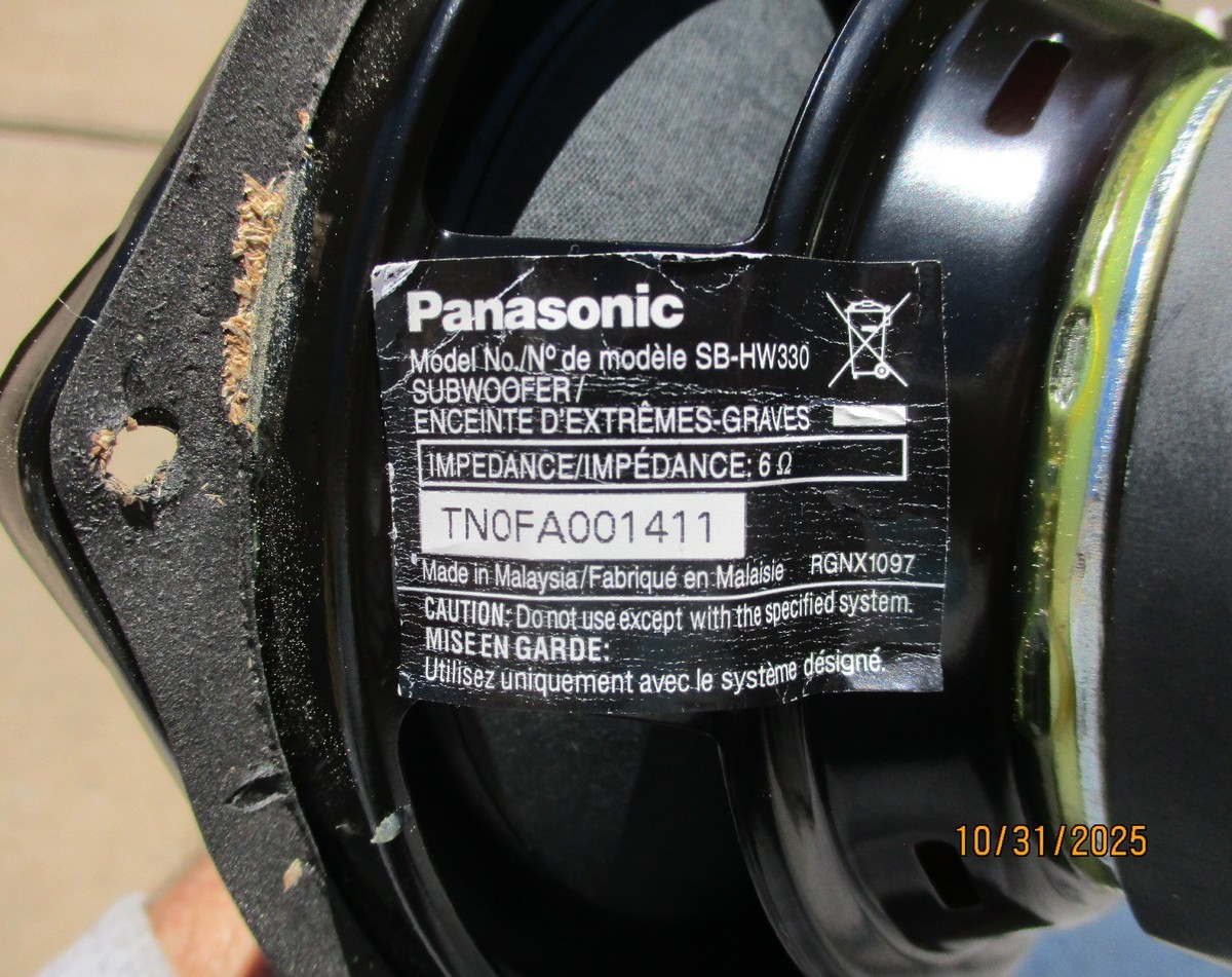 Panasonic L0AA16A00046 6