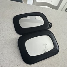 Black Baby Car Mirror Pair for Rear Facing Seats Infant Toddler