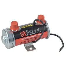 Facet 40007N, Facet Cylindrical 12 volt Fuel Pump, 1/4 NPT, 4-5.5 psi 